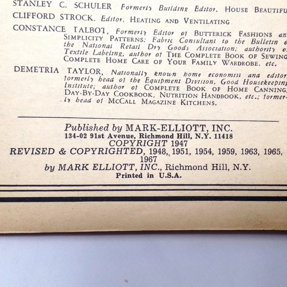 Vintage Booklet, 1003 Household Hints and Work Savers (1967)